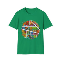 San Mateo Magic 2:  Vibrant Artistic Unisex T-Shirt, Colorful Graphic Tee, Trendy Casual Shirt, Unique Gift for Art Lovers, Summer Essential