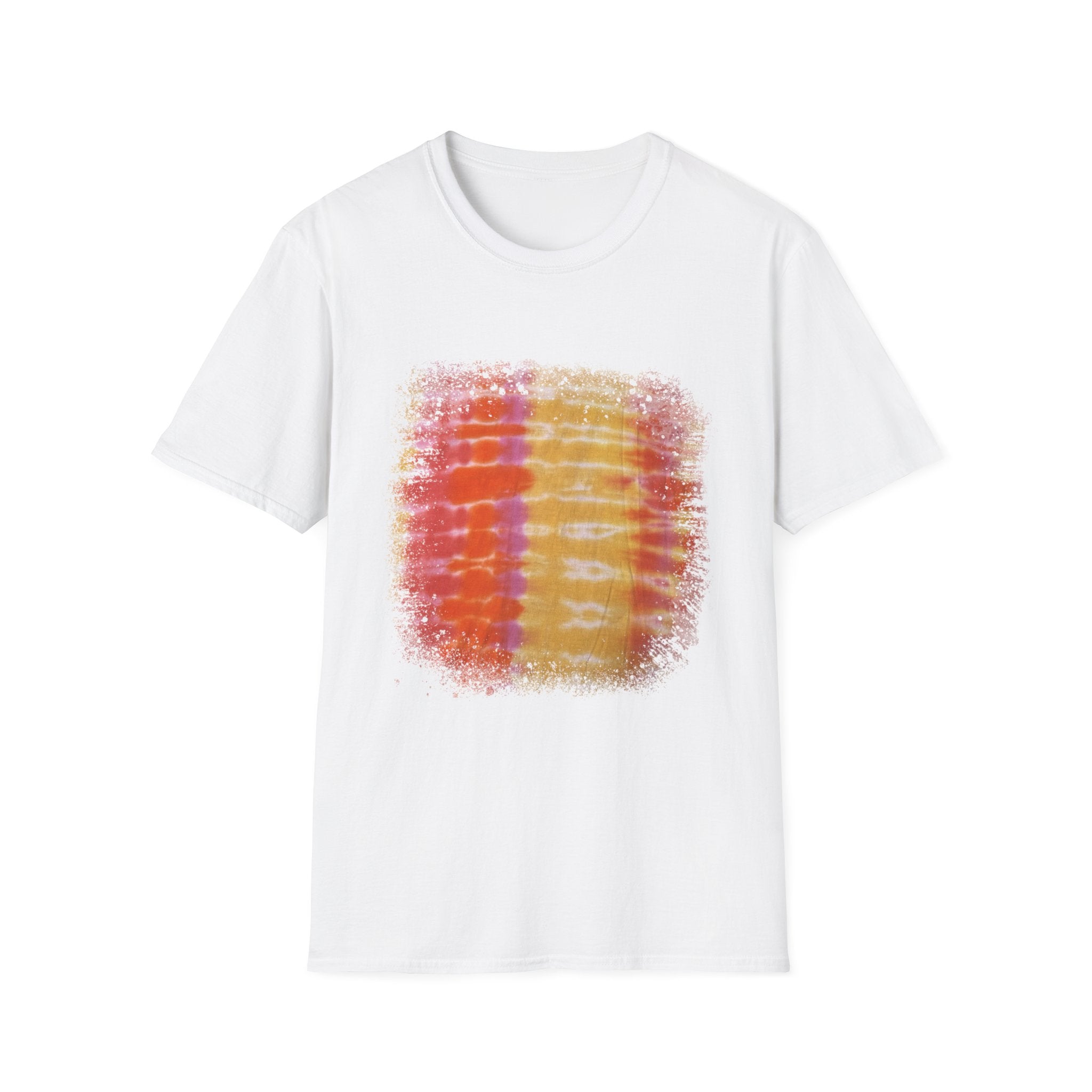 TEQUILA SUNRISE: Horizon inspired, beach vibe Tie-Dye Unisex Softstyle T-Shirt, Casual Wear, Summer Vibes, Festival Outfit, Gift for Friends, Tie Dye Shirt