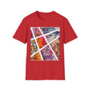 KALEIDOSCOPE: Earth inspired tie dye collage, Unisex Softstyle T-Shirt