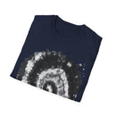 ABYSS: "Down the rabbit hole" vibe, Tie-Dye monochrome Swirl, Unisex Softstyle T-Shirt | Colorful Summer Shirt | Perfect for Festivals, Casual Outings, Gifting, Holidays