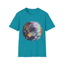 Bravado 2:  Colorful Tie-Dye Unisex Softstyle T-Shirt with Abstract Design, Perfect for Festivals, Casual Outings, Relaxed Days, Summer Vibes, and Gifts