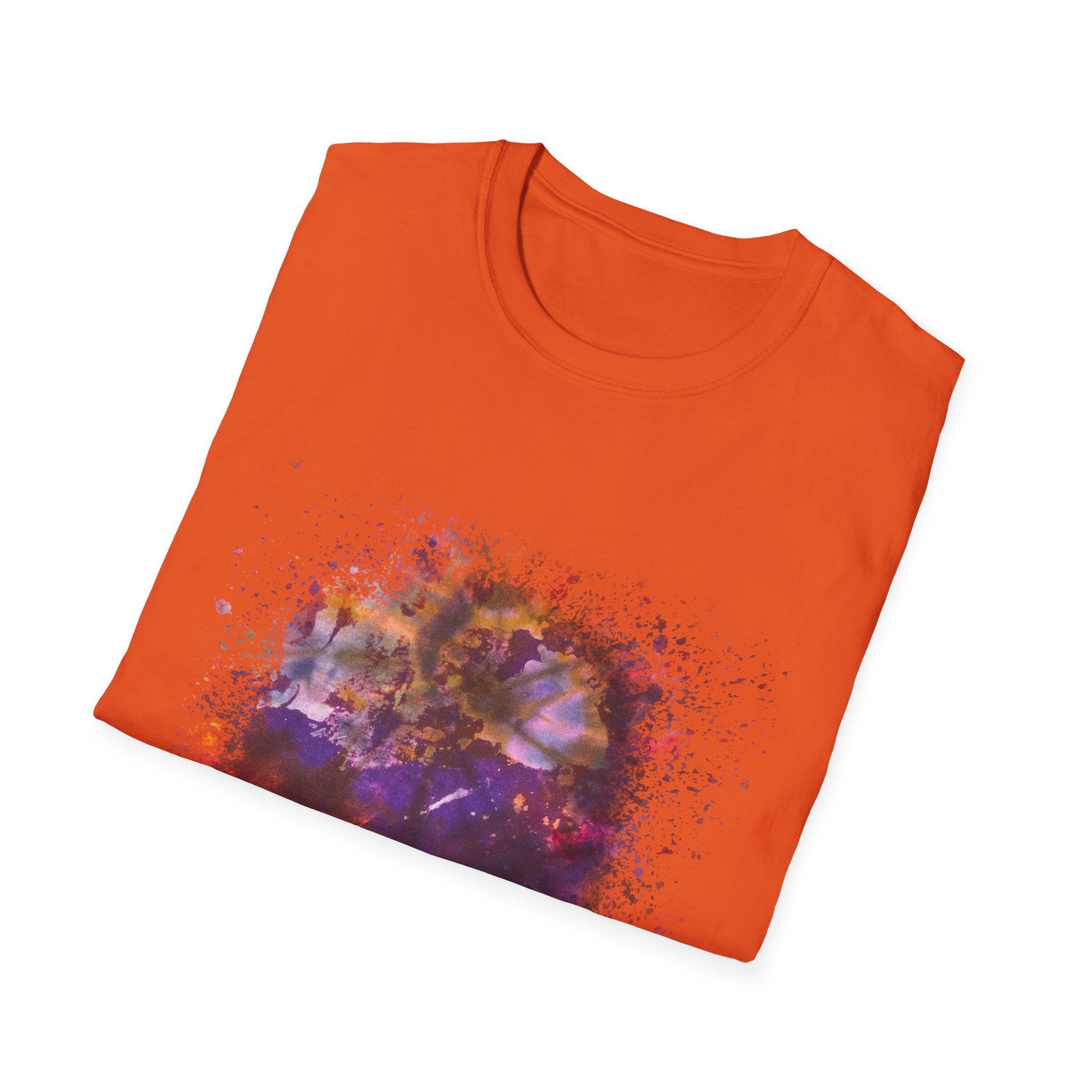 Fantasia 2:  Vibrant Splash Drip Art T-Shirt, Artistic Tee, Unisex Graphic Shirt, Trendy Casual Wear, Unique Gift for Art Lovers
