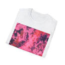 MAGENTA MADNESS;  Smash style, Vibrant Tie-Dye T-Shirt, Unisex Softstyle Tee for Festivals, Summer Vibes, Gifts for Friends, Casual Wear, Easy Fashion