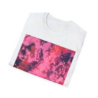 MAGENTA MADNESS;  Smash style, Vibrant Tie-Dye T-Shirt, Unisex Softstyle Tee for Festivals, Summer Vibes, Gifts for Friends, Casual Wear, Easy Fashion