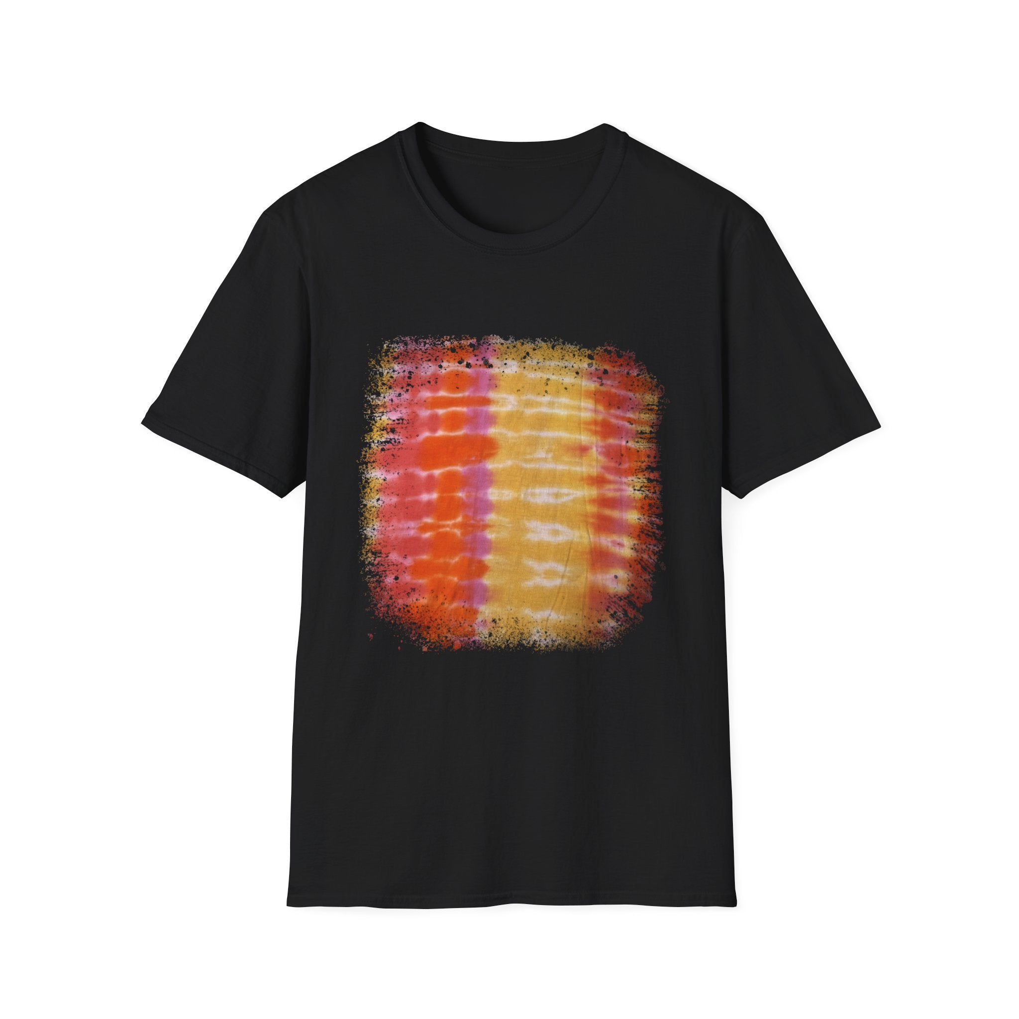 TEQUILA SUNRISE: Horizon inspired, beach vibe Tie-Dye Unisex Softstyle T-Shirt, Casual Wear, Summer Vibes, Festival Outfit, Gift for Friends, Tie Dye Shirt