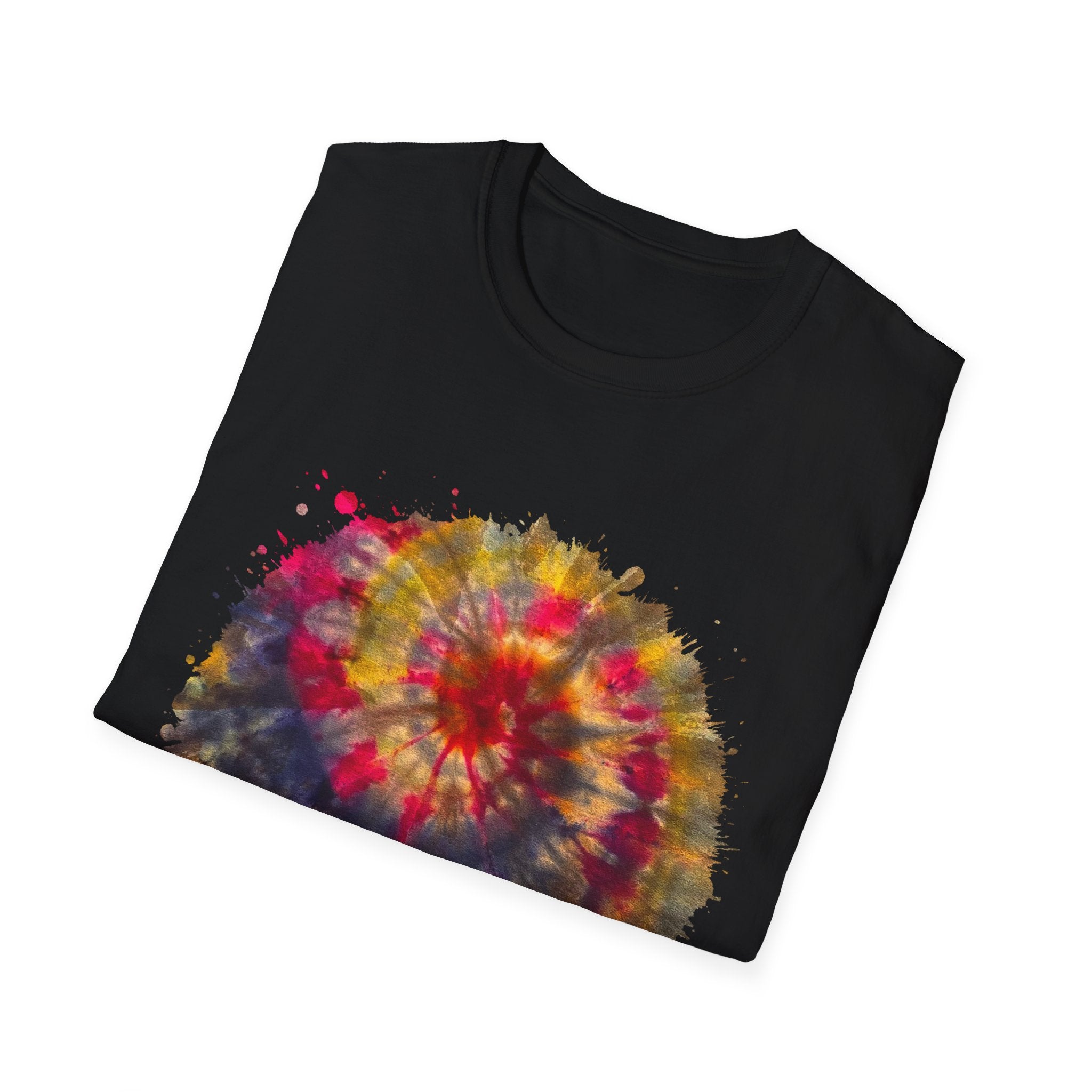 Desert Rose 2:  Vibrant Tie-Dye T-Shirt, Unisex Softstyle Tee, Boho Chic Shirt, Casual Wear, Perfect for Summer Festivals, Gift for Friends