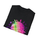 Neon Discovery 2:  Colorful Tie-Dye Splash Unisex Softstyle T-Shirt, Casual Tee, Summer Vibes, Festival Wear, Everyday Comfort, Gift Idea