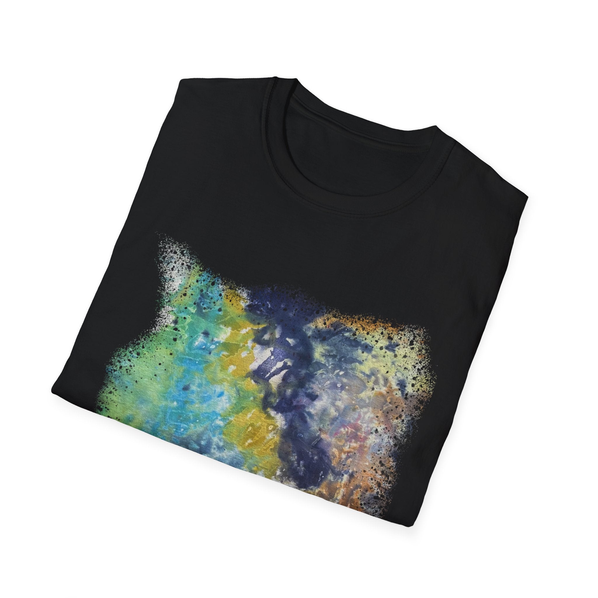 INFLECTION POINT: Monet style Colorful Tie-Dye Unisex Softstyle T-Shirt, Casual Wear, Festival Outfit, Art-Inspired, Everyday Fashion, Gift for Art Lovers