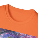 DRAGONFLY DESTINY: Fantasy inspired, Vibrant Tie-Dye T-Shirt, Unisex Softstyle Tee for Festivals, Summer Outings, Birthday Gifts, Casual Wear, Eco-Friendly Fashion