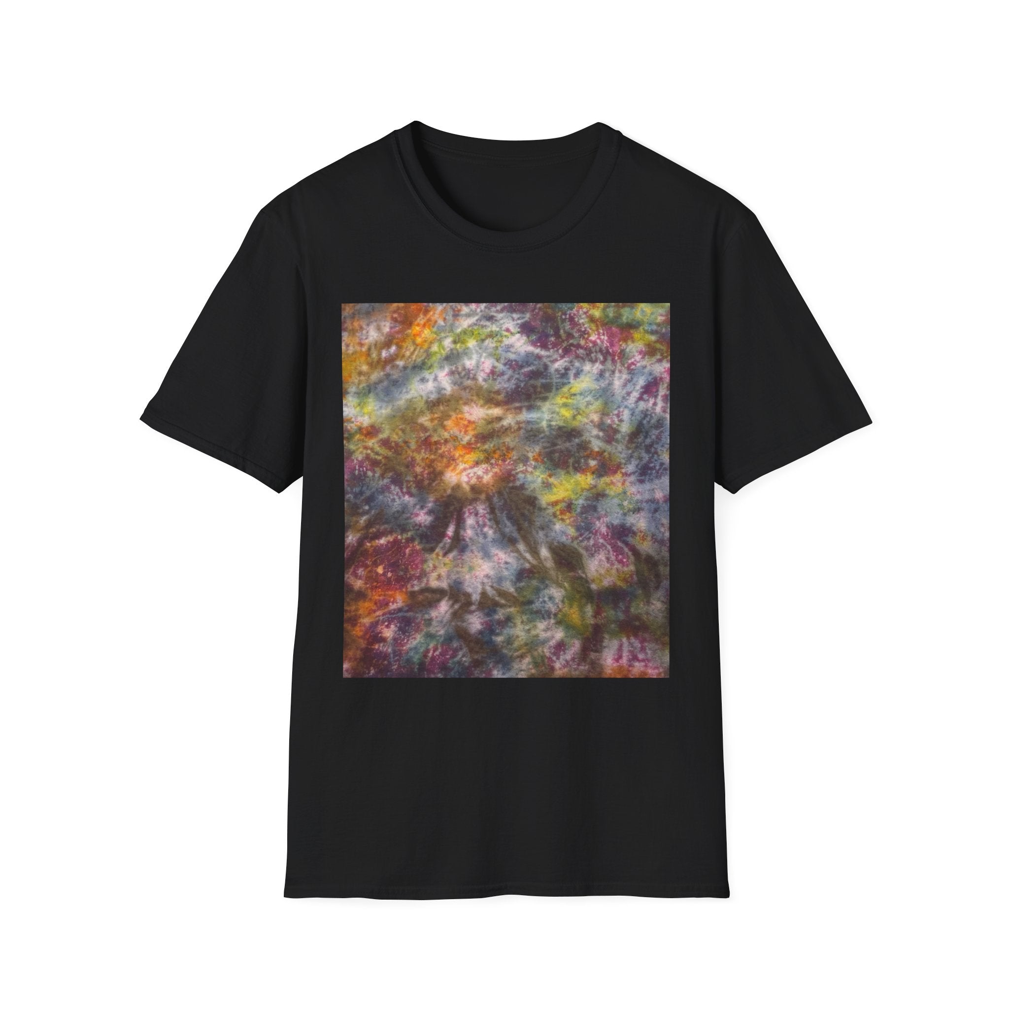 CORNUCOPIA:  Grunge style tie dye, Unisex Softstyle T-Shirt