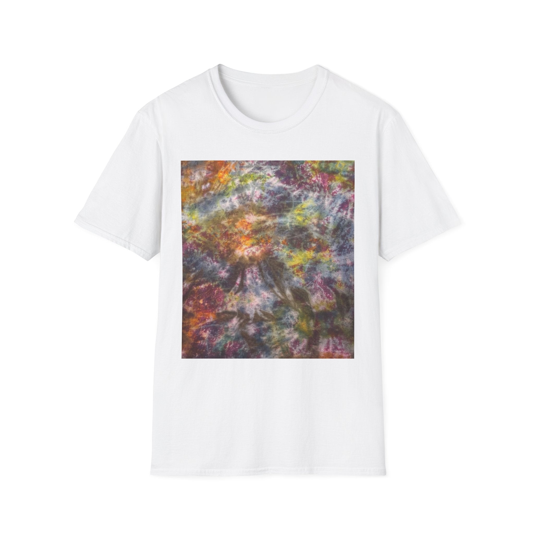 CORNUCOPIA:  Grunge style tie dye, Unisex Softstyle T-Shirt