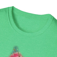 Rainbow Ballad 2: Colorful Snowy edge Tie-Dye Unisex T-Shirt, Bohemian Tee, Festival Wear, Summer Vibes, Casual Fashion, Gift for Her/Him