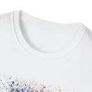 INTUITION:  Sunrise inspired, Vibrant Tie-Dye Unisex Softstyle T-Shirt | Comfortable Casual Wear, Gift Idea for Summer, Music Festivals, Retro Vibes, Unisex Apparel