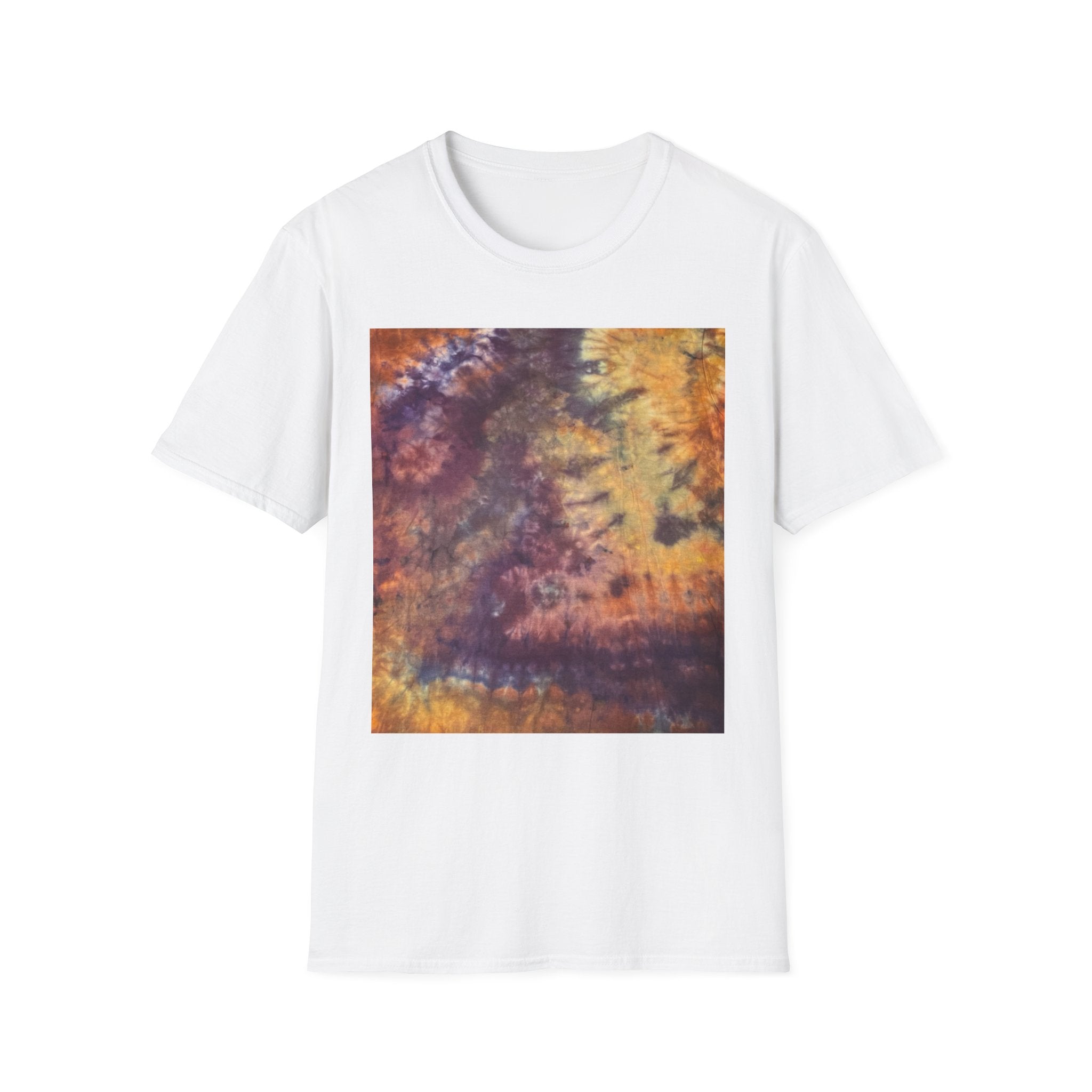 AMBER PREROGATIVE: Smash style Bohemian Tie-Dye T-Shirt, Unisex Casual Wear, Summer Festival Top, Gift for Music Lovers, Eco-Friendly Fashion