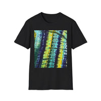 ALLIGATOR ALLEY: Reptile inspired, Vibrant Tie-Dye Unisex T-Shirt, Boho Style Tee, Summer Outfit, Festival Wear, Gift for Her, Unique Graphic Shirt
