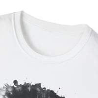 ABYSS: "Down the rabbit hole" vibe, Tie-Dye monochrome Swirl, Unisex Softstyle T-Shirt | Colorful Summer Shirt | Perfect for Festivals, Casual Outings, Gifting, Holidays