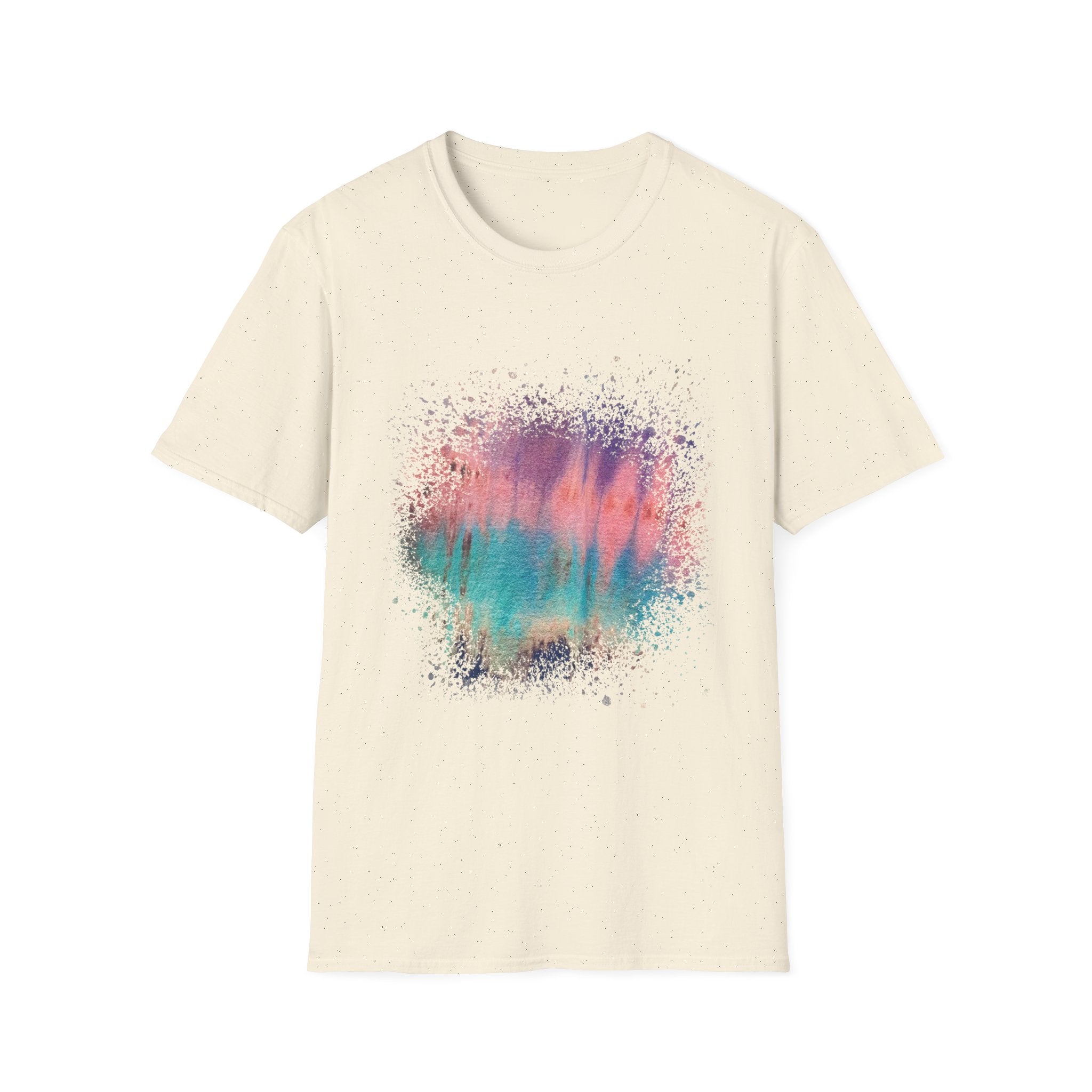 Momentum 2:  Colorful Abstract Unisex T-Shirt | Softstyle Tee for Casual Outings, Gifts, Festivals, Summer Vibes, Daily Wear