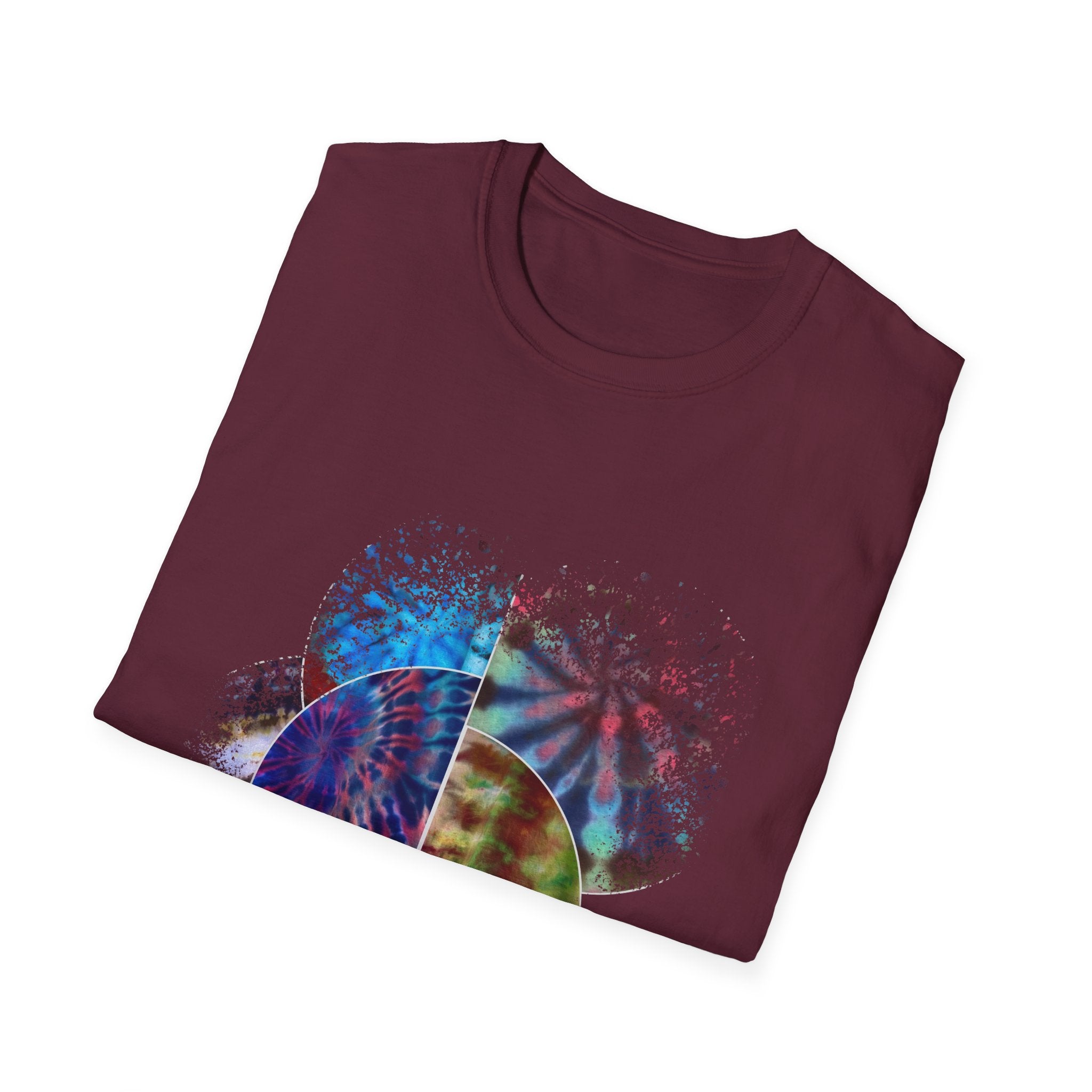Tenacity 2:  Colorful Tie-Dye Unisex Softstyle T-Shirt, Casual Wear, Gift for Art Lovers, Summer Vibes, Festival Clothing