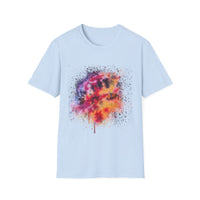 Serenade 2:  Vibrant Drip Artistic T-Shirt, Unisex Softstyle Tee, Colorful Streetwear, Graphic Tee, Casual Artwear, Trendy Summer Shirt