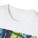 ALLIGATOR ALLEY: Reptile inspired, Vibrant Tie-Dye Unisex T-Shirt, Boho Style Tee, Summer Outfit, Festival Wear, Gift for Her, Unique Graphic Shirt