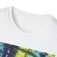 ALLIGATOR ALLEY: Reptile inspired, Vibrant Tie-Dye Unisex T-Shirt, Boho Style Tee, Summer Outfit, Festival Wear, Gift for Her, Unique Graphic Shirt