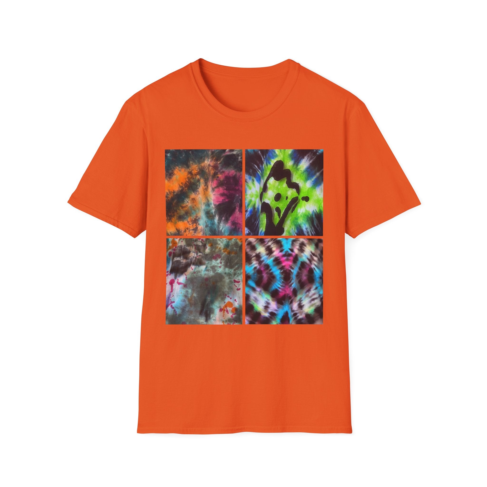 THE VICEROY: Unisex Tie-Dye collage T-Shirt, Vibrant Fashion Tee, Summer Wardrobe Essential, Festival Wear, Gift for Creative Souls, Casual Everyday Tee