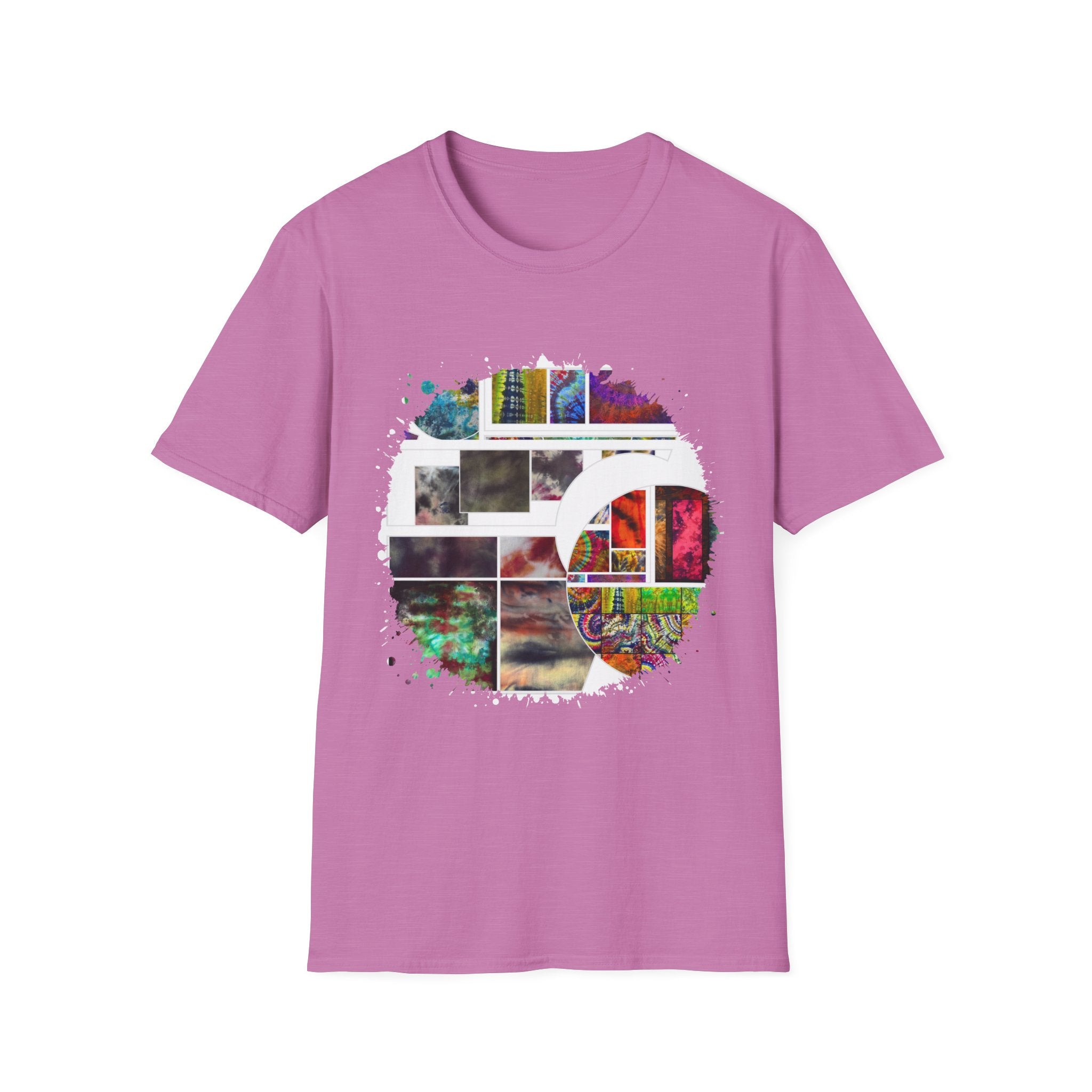 The Dilemma 2:  Colorful Collage Unisex Softstyle T-Shirt - Vibrant Art Tee, Casual Wear, Unique Gift, Graphic Tee, Everyday Essentials, Trendy Fashion
