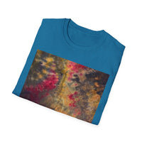 SAPPHIRE SCORPION:  Gritty style, Bohemian Tie-Dye T-Shirt, Comfortable Casual Wear, Unique Gift for Friends, Perfect for Festivals, Summer Style, Unisex Fashion