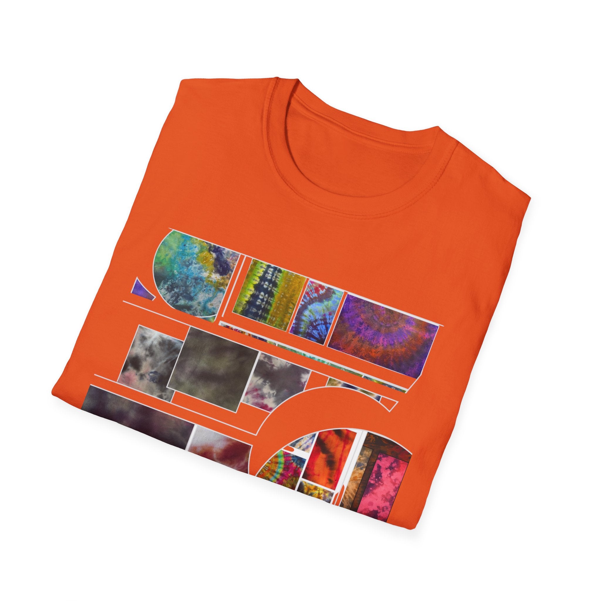 The DILEMMA: Colorful Graphic Collage Unisex Softstyle T-Shirt, Casual Tee, Unique Gift, Art Lover Shirt, Everyday Wear, Festival Apparel