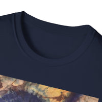 MOCHA SPIDER DANCE:  Unique Spiral Tie-Dye Unisex T-Shirt, Boho Chic Tee, Summer Vibes Top, Festival Wear, Eco-Friendly Gift