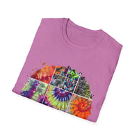 Resilience 2:  Vibrant Tie-Dye Unisex Softstyle T-Shirt, Bohemian Tee, Summer Apparel, Festival Wear, Gift for Him or Her