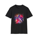 Fifth Dimension 2:  Cool Splash Art Unisex Softstyle T-Shirt, Colorful Tee, Casual Wear, Birthday Gift, Art Lover Shirt, Graphic Tee