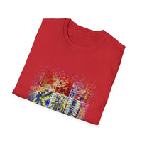 The Scramble 2:  Colorful Splash Unisex Softstyle T-Shirt, Casual Wear, Gift for Friends, Summer Fashion, Vibrant Art Tee