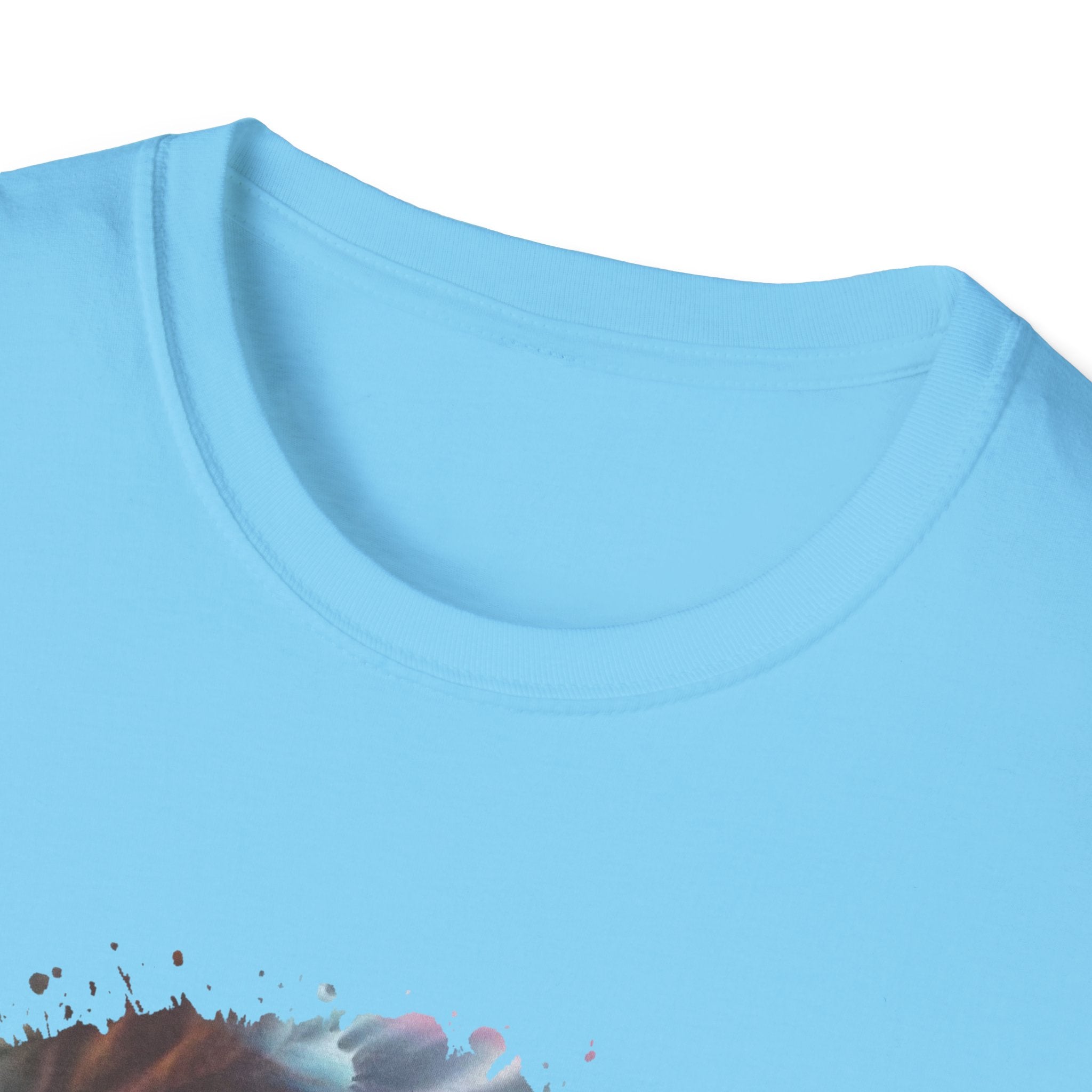 Bravado 2:  Colorful Tie-Dye Unisex Softstyle T-Shirt with Abstract Design, Perfect for Festivals, Casual Outings, Relaxed Days, Summer Vibes, and Gifts