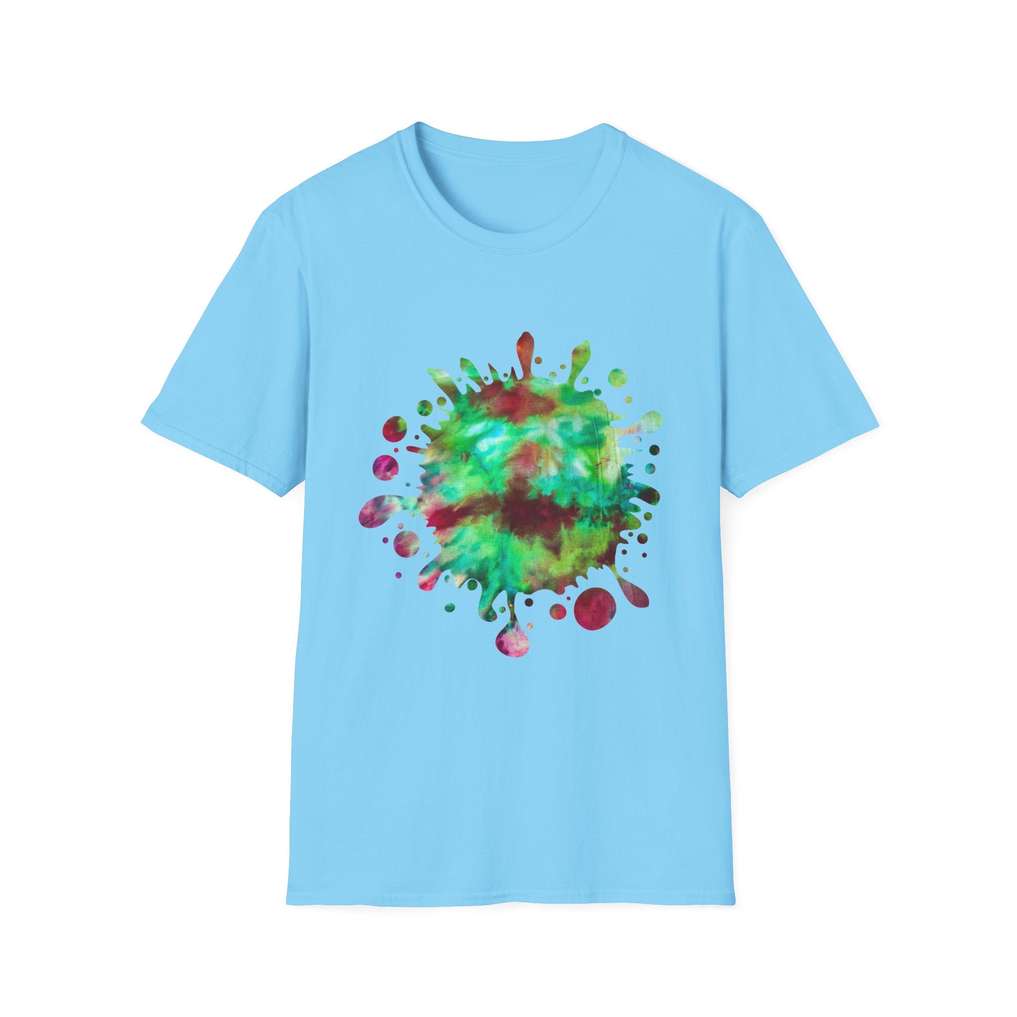 Autumn Infusion 2:  Vibrant Splash T-Shirt - Artsy Graphic Tee for Creatives, Casual Wear, Unique Gift, Summer Style, Colorful Fashion