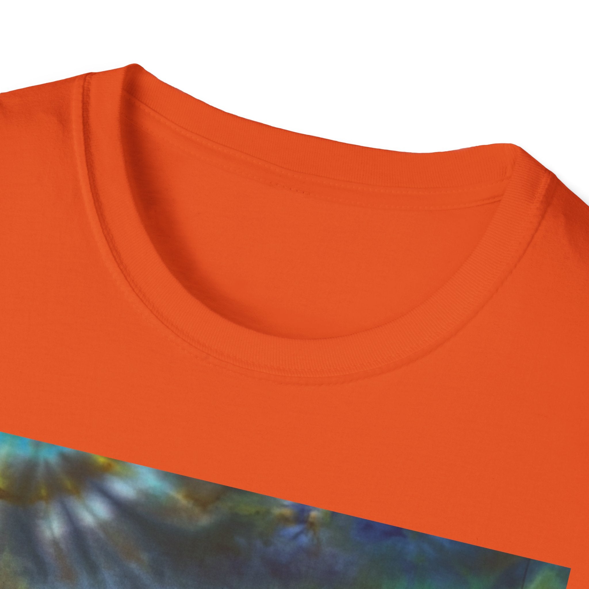 HAWAIIAN HERO: Smash style, mini-swirl tie dye,  Colorful, Unisex Softstyle T-Shirt, Bohemian Tee, Summer Vibe Shirt, Festival Outfit, Casual Wear, Gift Idea