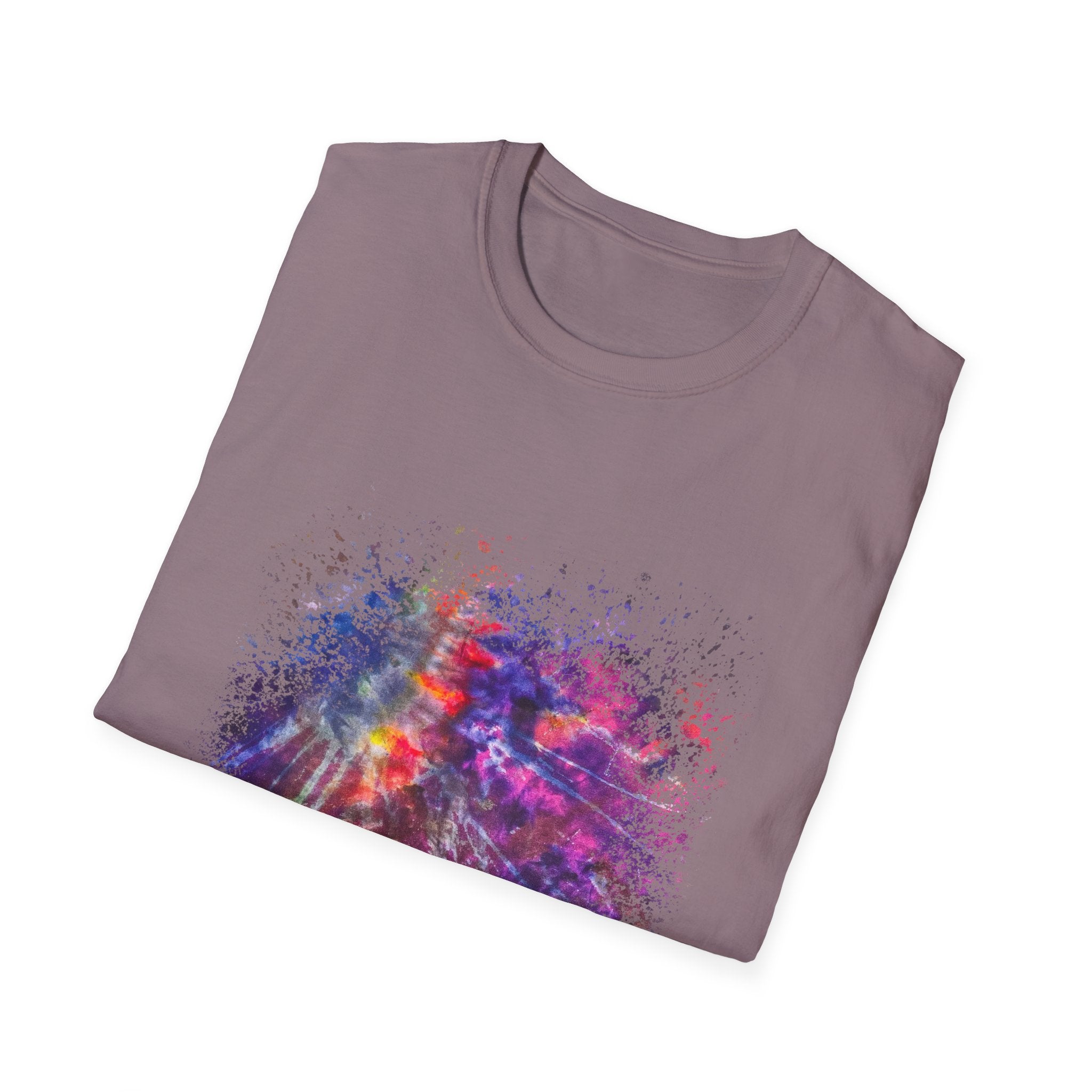 Bombay Blitz 2:  Vibrant Abstract Art T-Shirt | Unisex Softstyle Tee, Colorful Graphic Shirt, Trendy Casual Wear, Unique Gift for Art Lovers