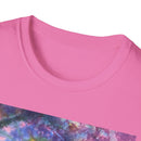 DRAGONFLY DESTINY: Fantasy inspired, Vibrant Tie-Dye T-Shirt, Unisex Softstyle Tee for Festivals, Summer Outings, Birthday Gifts, Casual Wear, Eco-Friendly Fashion