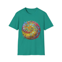 Watermelon Krush 2:  Colorful Spiral Tie-Dye Unisex Softstyle T-Shirt, Summer Vibes Shirt, Festival Apparel, Gift for Her, Boho Fashion