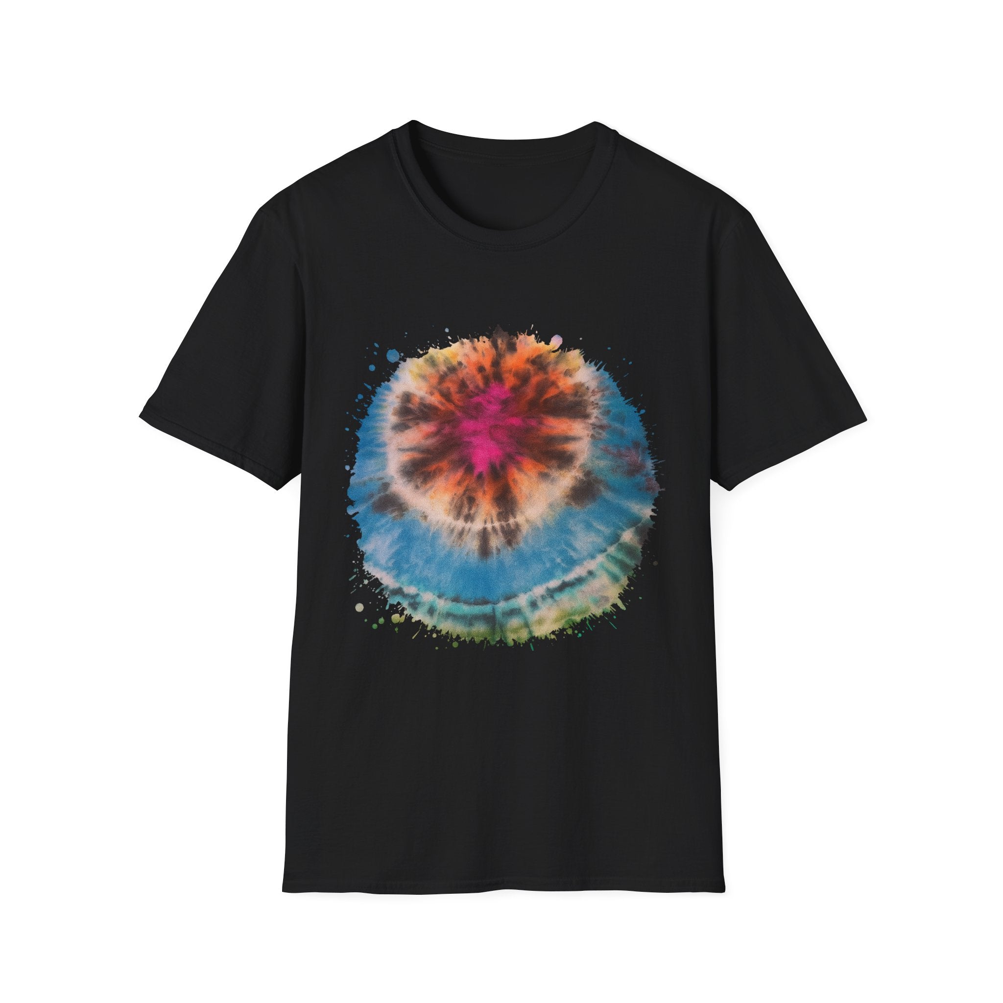 SAND DOLLAR DREAM: Ocean inspired Vibrant Tie-Dye Unisex T-Shirt, Boho Tee, Summer Shirt, Festival Wear, Unique Gift for Music Lovers