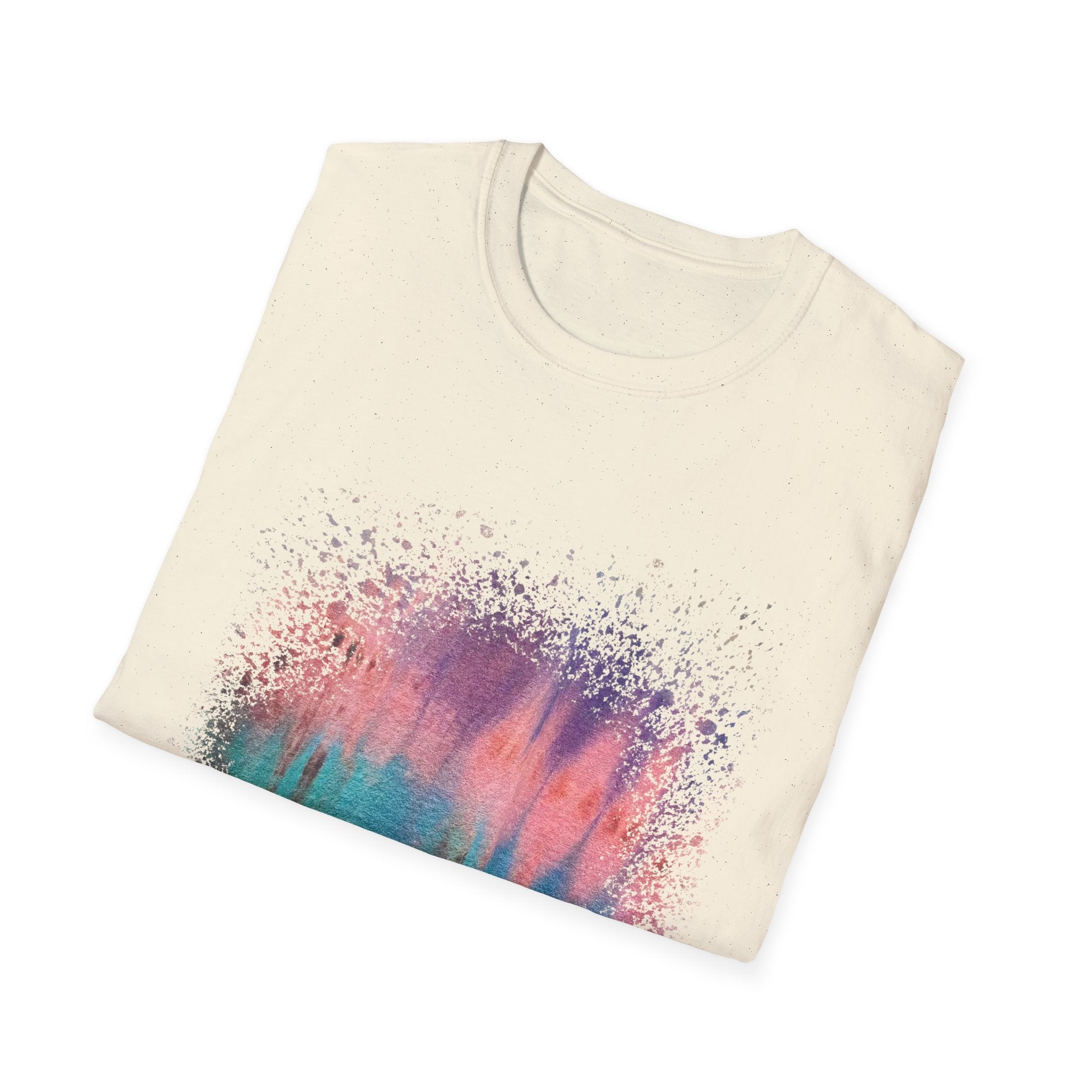 Momentum 2:  Colorful Abstract Unisex T-Shirt | Softstyle Tee for Casual Outings, Gifts, Festivals, Summer Vibes, Daily Wear