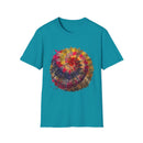 Desert Rose 2:  Vibrant Tie-Dye T-Shirt, Unisex Softstyle Tee, Boho Chic Shirt, Casual Wear, Perfect for Summer Festivals, Gift for Friends