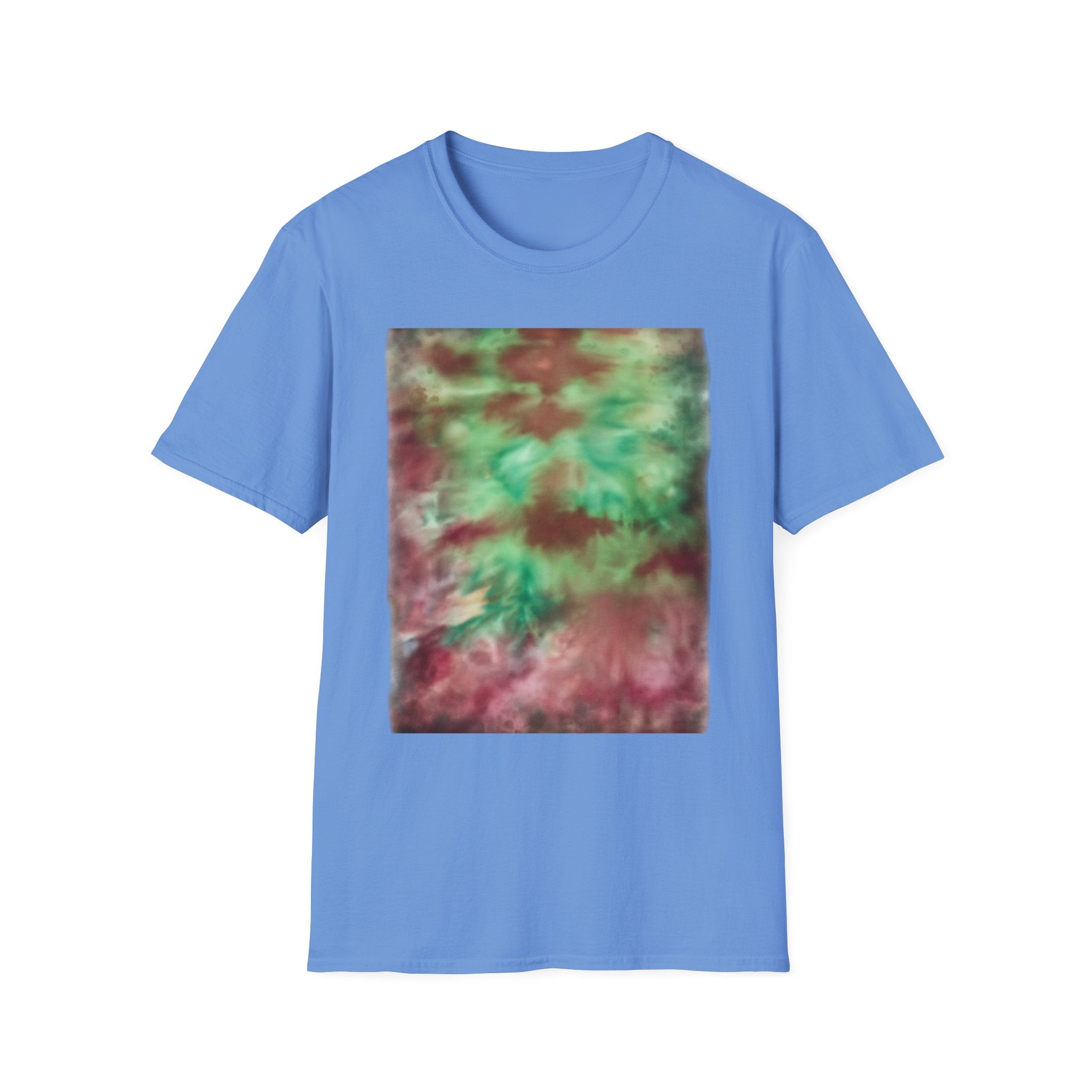 AUTUMN INFUSION: Unisex Monet Tie-Dye Art T-Shirt, Relaxed Comfy Tee, Boho Style Shirt, Perfect Gift for Art Lovers, Festival Wear, Casual Everyday Clothing