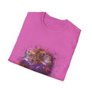 Fantasia 2:  Vibrant Splash Drip Art T-Shirt, Artistic Tee, Unisex Graphic Shirt, Trendy Casual Wear, Unique Gift for Art Lovers