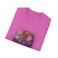 Fantasia 2:  Vibrant Splash Drip Art T-Shirt, Artistic Tee, Unisex Graphic Shirt, Trendy Casual Wear, Unique Gift for Art Lovers