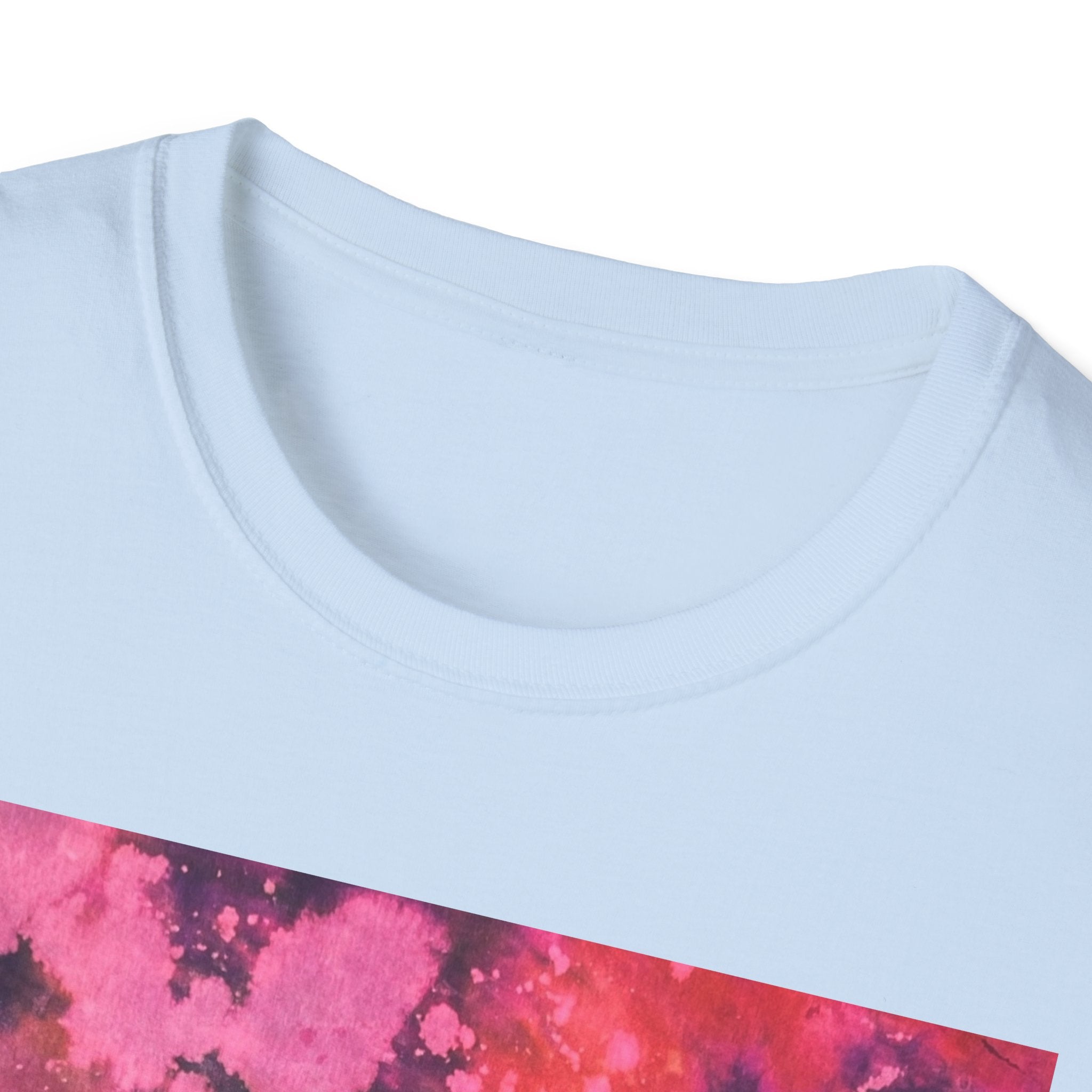 MAGENTA MADNESS;  Smash style, Vibrant Tie-Dye T-Shirt, Unisex Softstyle Tee for Festivals, Summer Vibes, Gifts for Friends, Casual Wear, Easy Fashion