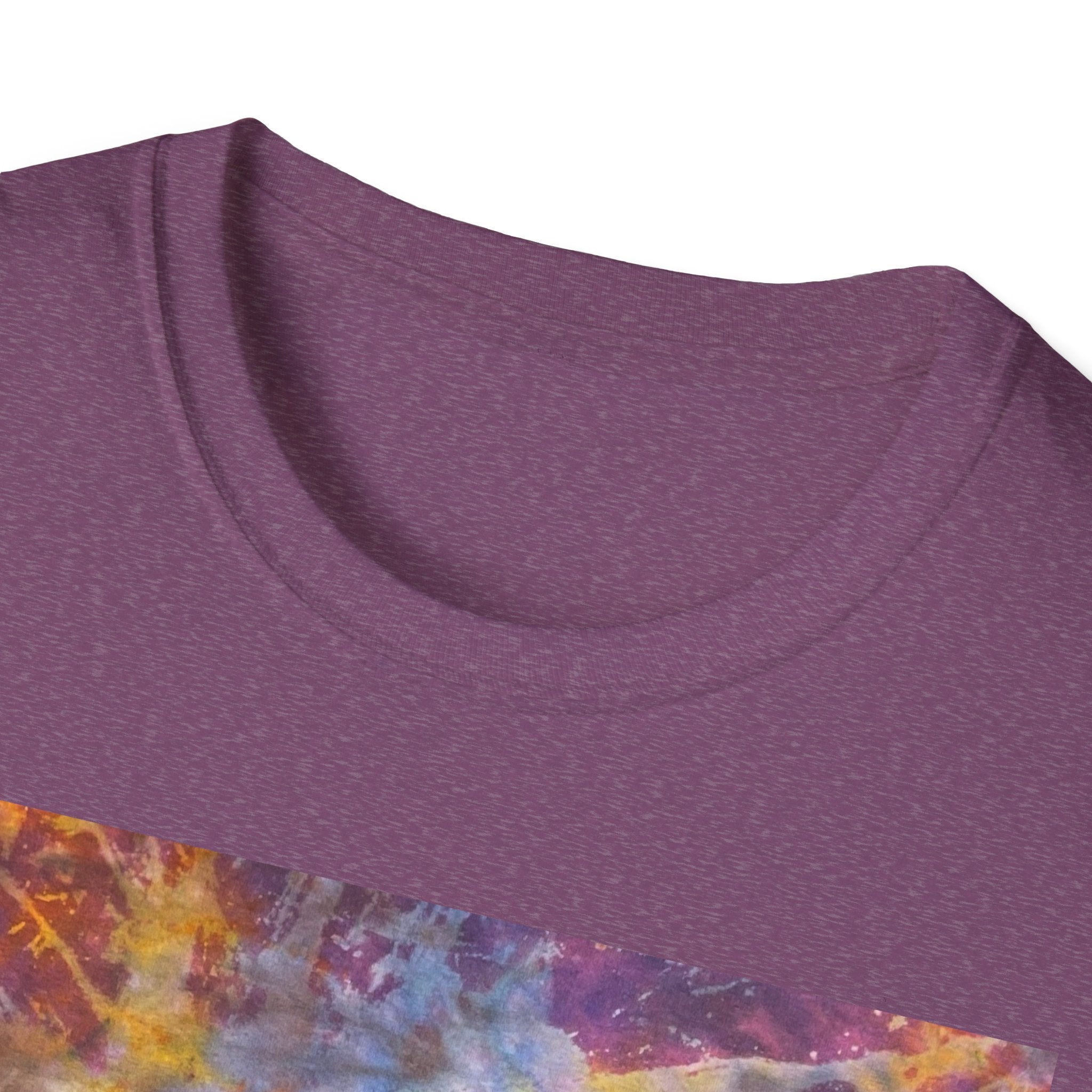 RASPBERRY SORBET:  Splat style, Galactic Vibe Unisex Softstyle T-Shirt | Space Art Tee, Cosmic Shirt, Gift for Astronomers, Unique Spacewear, Casual Wear