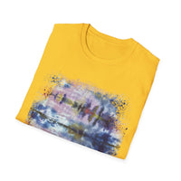 LILAC INFUSION:  Nature inspired Tie-Dye Unisex Softstyle T-Shirt - Boho Chic, Casual Wear, Summer Essential, Festival Outfit, Unique Gift