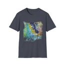 INFLECTION POINT: Monet style Colorful Tie-Dye Unisex Softstyle T-Shirt, Casual Wear, Festival Outfit, Art-Inspired, Everyday Fashion, Gift for Art Lovers