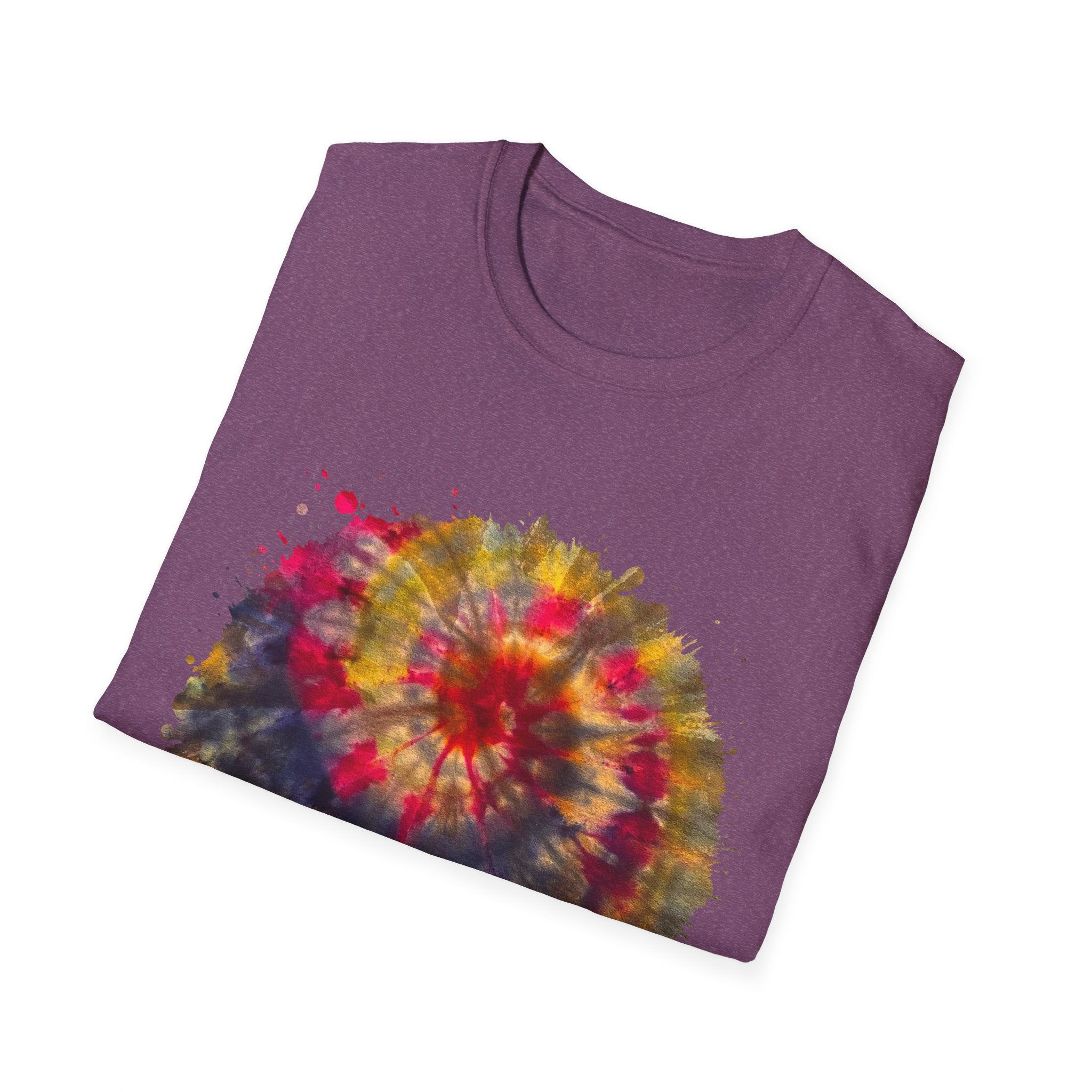 Desert Rose 2:  Vibrant Tie-Dye T-Shirt, Unisex Softstyle Tee, Boho Chic Shirt, Casual Wear, Perfect for Summer Festivals, Gift for Friends